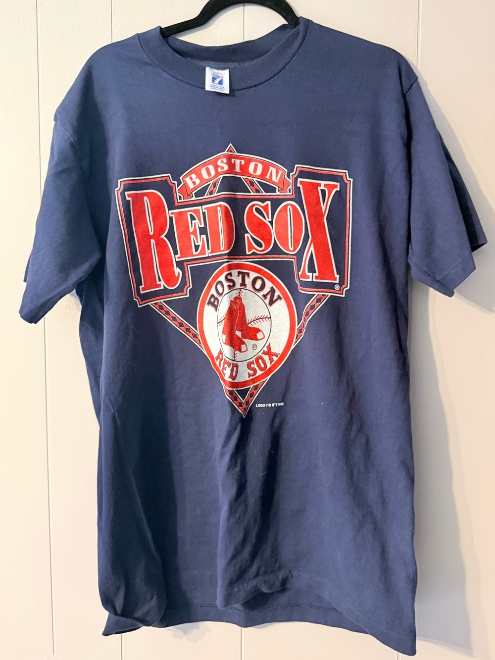 Vintage 1995 Boston Red Sox Logo 7 T-Shirt Made in USA Single Stitch MLB Size L